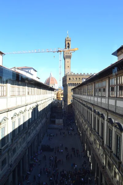 Galería Los Uffizi Principal Museo Arte Florencia Toscana Italia — Foto de Stock