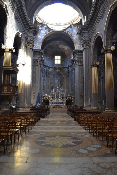 Interieur Van Kathedraal Bologna Italië Europa — Stockfoto