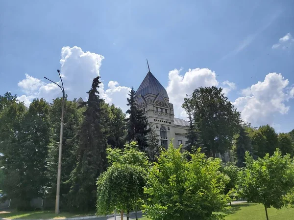 Noble Land Bank Κτίριο Στην Πόλη Chernihiv Ουκρανία — Φωτογραφία Αρχείου