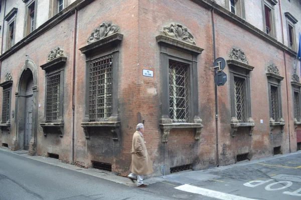 People Streets Bologna City Italy Europe — стоковое фото