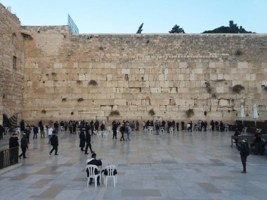 People at The Western Wall, Jerusalem, Israel