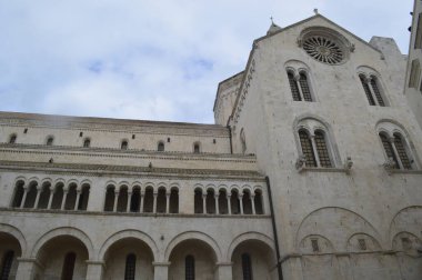 Lecce, Puglia, İtalya: Tarihi merkezdeki Santa Chiara Kilisesi 'nin cephesi.
