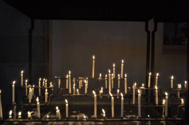 Bolzano, İtalya ve Avrupa 'daki katedralin içi.