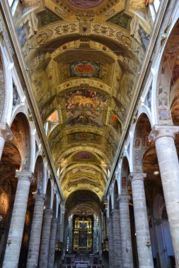 Mantova, Lombardy, İtalya 'daki katedralin içi