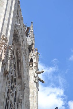 ITALY, MILAN - CIRCA MAYIS, 2019: Milan Katedrali veya Aziz Mary 'nin Doğumu Başyapıtı