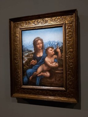 Louvre, Paris, Fransa 'da yakın çekim