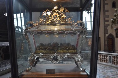 Bolzano, İtalya ve Avrupa 'daki katedralin içi.