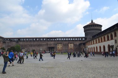 Castello Sforzesco, Piazza Castello, Milano, İtalya 
