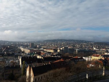 Budapeşte 'nin havadan görünüşü, hungary