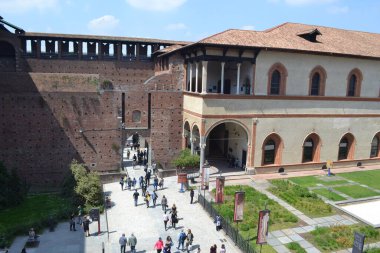 Castello Sforzesco, Piazza Castello, Milano, İtalya 