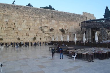 People at The Western Wall, Jerusalem, Israel