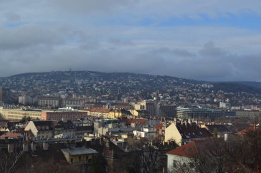 Budapeşte şehri panoraması, binalar. Macaristan