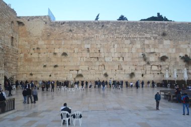 People at The Western Wall, Jerusalem, Israel