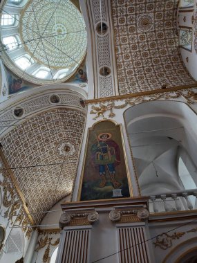 Myrhorod, Ukrayna 'daki kilisenin iç manzarası