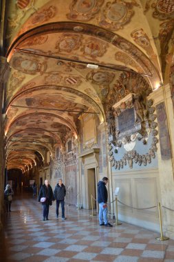 people on the streets of Bologna city, Italy, Europe