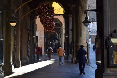 people on the streets of Bologna city, Italy, Europe