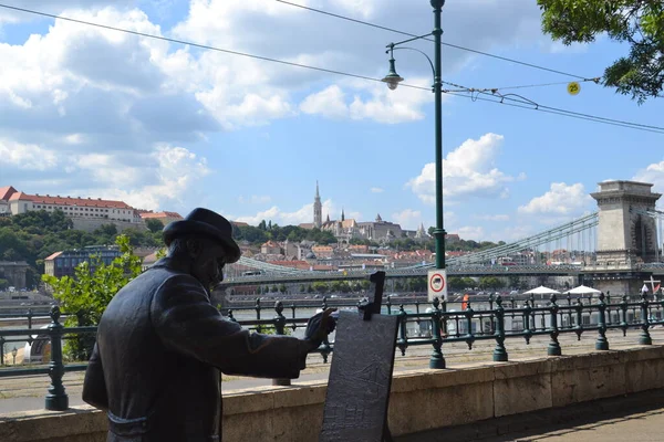 Szobrászat Budapesten Magyarországon — Stock Fotó