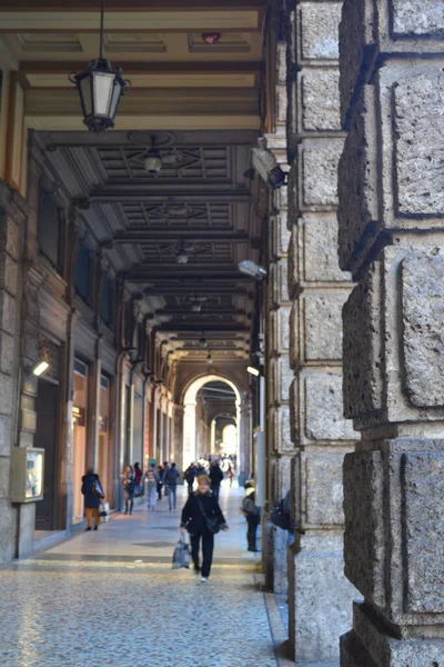 People Streets Bologna City Italy Europe — Stockfoto