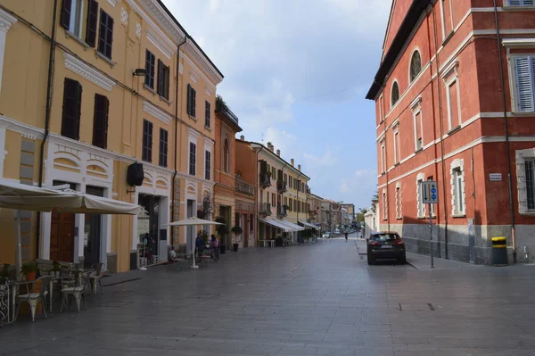 Pesaro Italien Oktober 2017 Straßenansicht Der Stadt Pesaro Italien — Stockfoto