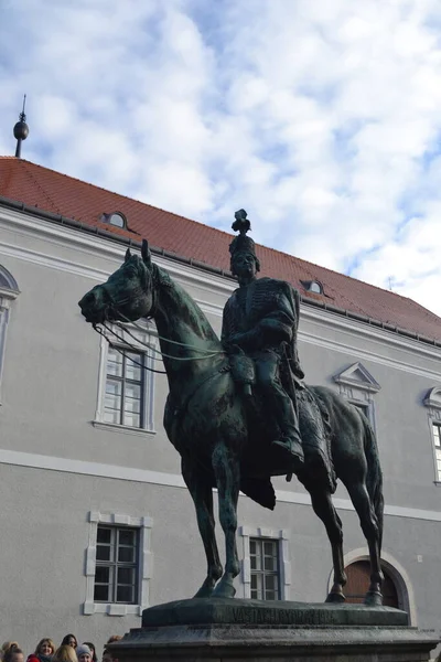 Blick Auf Die Statue Budapest Ungarn — Stockfoto