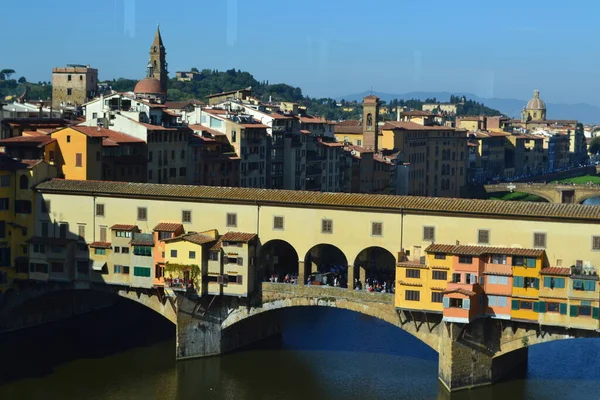 Florence Italie Circa September 2017 Ponte Vecchio Arno Rivier Het — Stockfoto