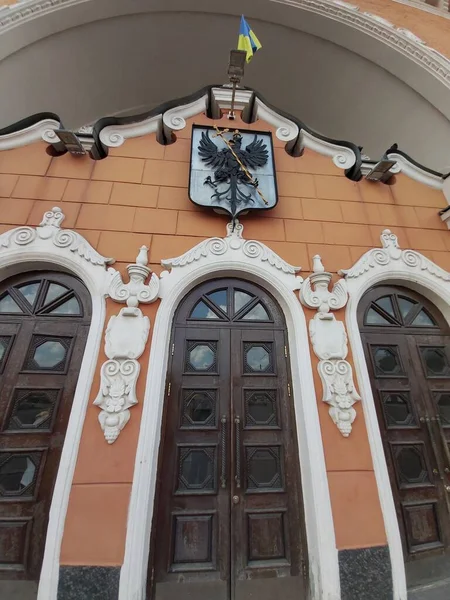 Fachada Del Edificio Histórico Ciudad Chernihiv Ucrania —  Fotos de Stock