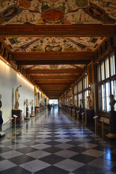 Galeria Uffizi Principal Museu Arte Florença Toscana Itália — Fotografia de Stock