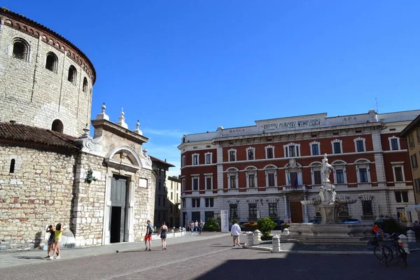 Brescia City Historical Architecture Lombardía Italia — Foto de Stock