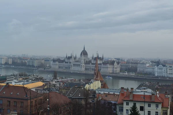 Budapest Vista Sulla Città Dal Fiume — Foto Stock