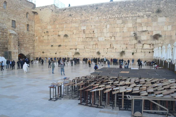 People at The Western Wall, Jerusalem, Israel