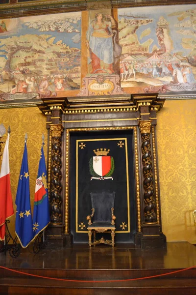 Malta Valletta Malta Nın Büyük Ustalarının Sarayı — Stok fotoğraf