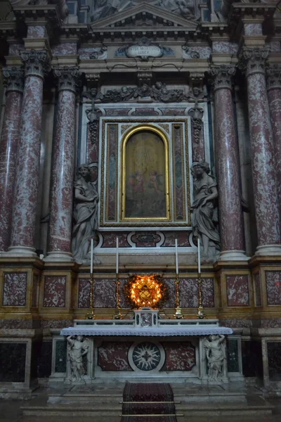 Wnętrze Katedry Bolonii Włochy Europa — Zdjęcie stockowe