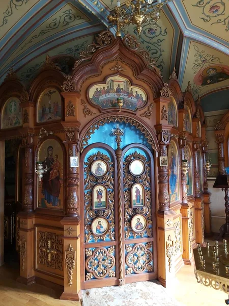 Interiér Kostela Městě Ostroh Ukrajina — Stock fotografie
