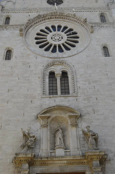 Lecce Puglia Italia Vedere Fațadei Bisericii Santa Chiara Din Centrul — Fotografie, imagine de stoc