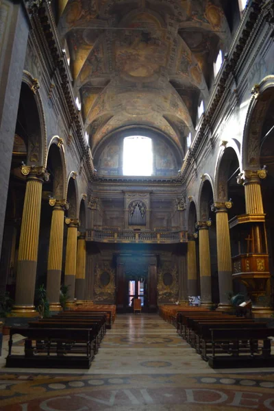 Interior Catedral Bolonha Itália Europa — Fotografia de Stock