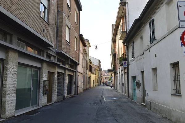 Pesaro Italien Oktober 2017 Straßenansicht Der Stadt Pesaro Italien — Stockfoto