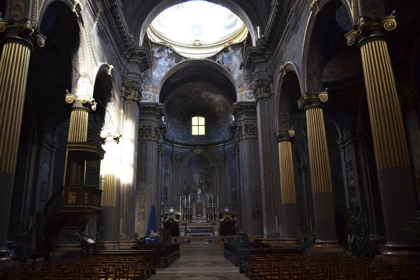 Interieur Van Kathedraal Bologna Italië Europa — Stockfoto