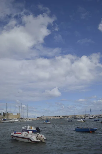 Vue Des Yachts Dans Marina Bari Italie — Photo