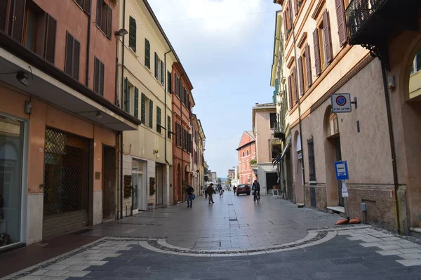 Pesaro Itália Outubro 2017 Vista Rua Cidade Pesaro Itália — Fotografia de Stock