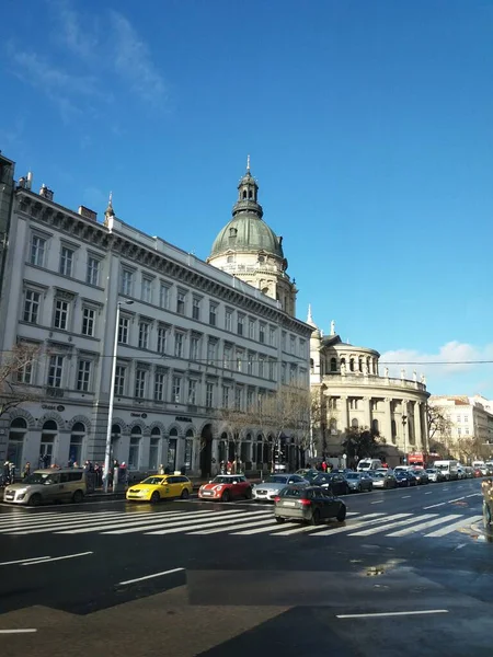 Straßenansicht Von Budapest Ungarn — Stockfoto