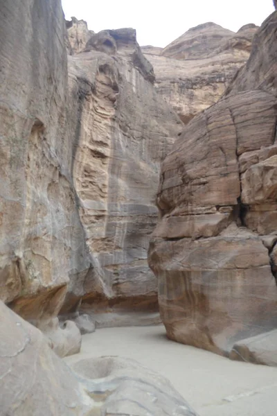 요르단의 바위가 페트라의 — 스톡 사진