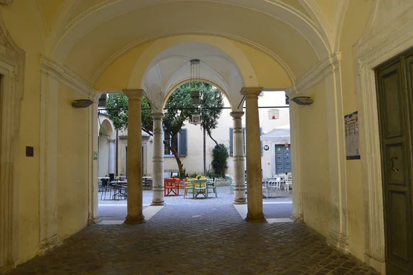 Architektura Města Pesaro Itálie Evropa — Stock fotografie