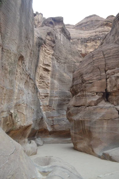 Antik Kaya Kesimi Şehri Petra Ürdün — Stok fotoğraf