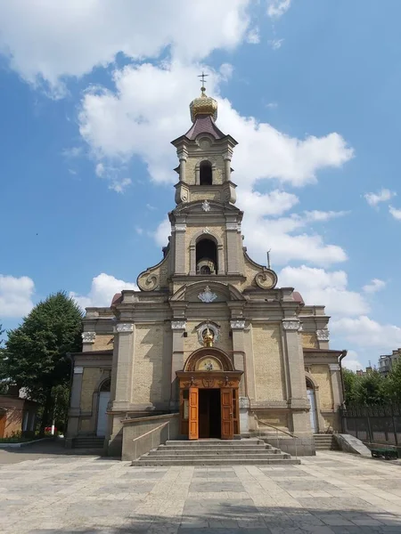 Uitzicht Kerk Stad Berdychiv Oekraïne — Stockfoto