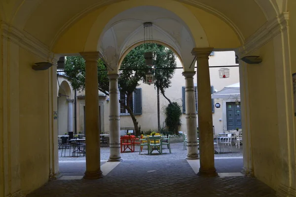 Vieja Calle Ciudad Pesaro Italia Europa — Foto de Stock