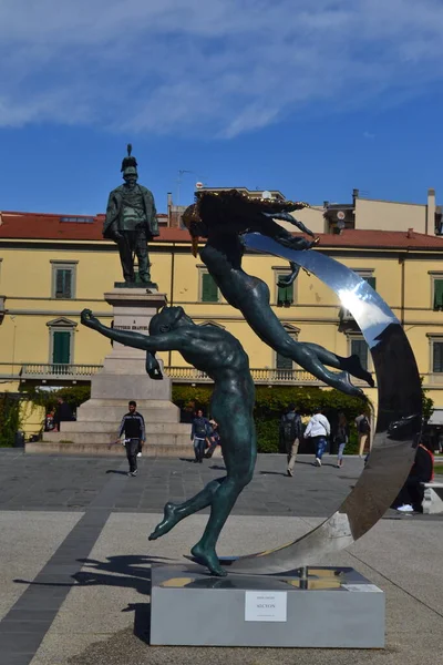 Sculture Nella Città Piza Italia Europa — Foto Stock