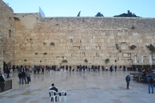 People Western Wall Jerusalem Israel — 图库照片