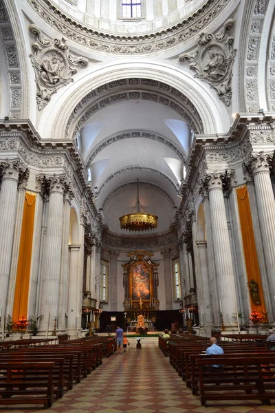 Brescia Italië Binnen Duomo Nuovo Nieuwe Kathedraal Grootste Rooms Katholieke — Stockfoto