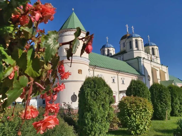 Trinity Kilisesi Ukrayna Nın Ostroh Şehrindeki Mezhyrich Manastırı — Stok fotoğraf