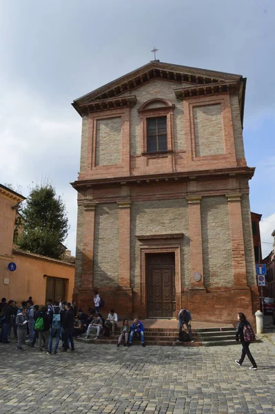 Vista Panorâmica Majestosa Arquitetura Medieval Pesaro Itália — Fotografia de Stock